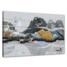 Tela Canvas Paisagem Pássaros e Montanhas 120x80 Horizontal 1 - 1