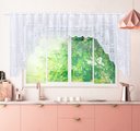 Ver mais imagens de Cortina Bando Renda Cascata Cozinha Bule Branca 3,15x1,00