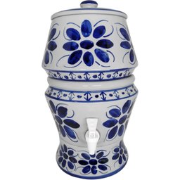 Filtro De Porcelana Para Agua, 8 Litros, Pintado À Mão - 1