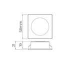 Ver imagem 4 de Spot de Embutir para Móvel Stella Móbili Quadrado Led Alto Irc 90 2,5w Bivolt