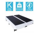 Ver imagem 2 de Base Cama Box Bipartido King Size Couro Sintético Branco 40x193x203