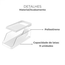 Organizador de Latas Ps Natural 9 Latas 35x16x11cm - 3