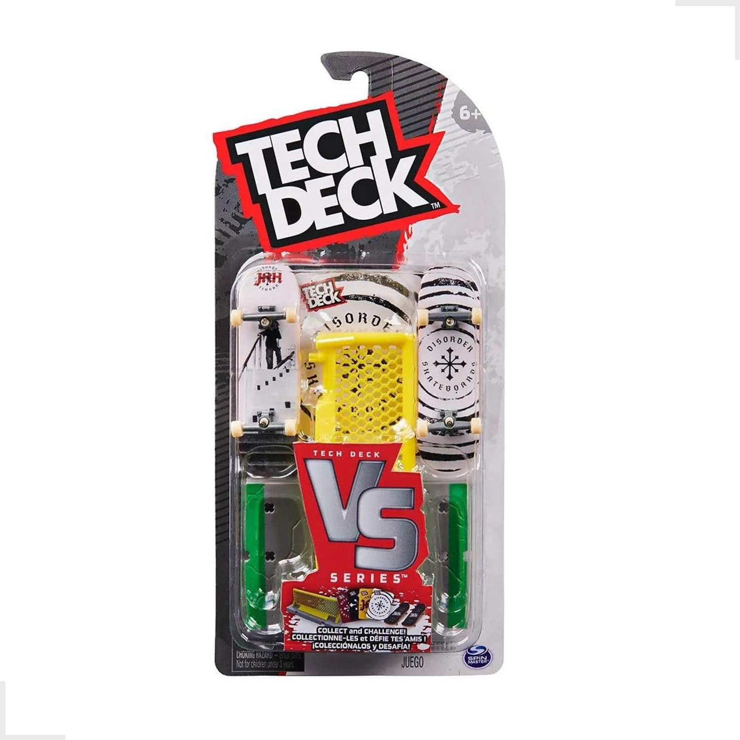 Kit 2 Skate De Dedo Tech Deck Com Obstáculo Cards Brinquedo:Disorder - 1