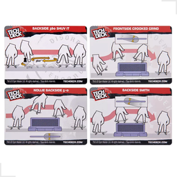 Kit 2 Skate De Dedo Tech Deck Com Obstáculo Cards Brinquedo:Disorder - 5