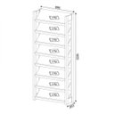 Ver imagem 4 de Sapateira 8 Prateleiras AZ1006 Branco/Nogal
