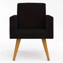 Ver imagem 1 de Poltrona Nina Suede Preto - Borsuk