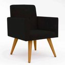 Ver imagem 3 de Poltrona Nina Suede Preto - Borsuk