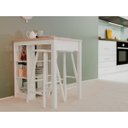 Ver imagem 3 de Bancada Cozinha Gourmet Ditália Com 2 Banquetas CD-1022 cor:branco