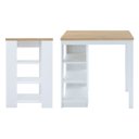Ver mais imagens de Bancada Cozinha Gourmet Ditália Com 2 Banquetas CD-1022 cor:branco