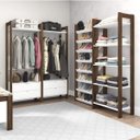 Ver imagem 3 de Módulo para Closet Alto 1 Prateleira 2 Gavetas 1 Cabide AZ1011 Branco