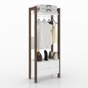 Ver imagem 5 de Módulo para Closet Alto 1 Prateleira 2 Gavetas 1 Cabide AZ1011 Branco