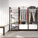 Ver imagem 4 de Módulo para Closet Alto 1 Prateleira 2 Gavetas 1 Cabide AZ1011 Branco