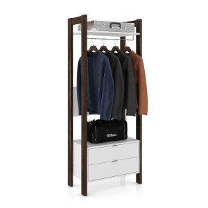 Módulo para Closet Alto 1 Prateleira 2 Gavetas 1 Cabide Az1011 