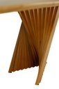 Ver mais imagens de Mesa de Jantar Orgânica Retangular 200x100 - Castanho Claro