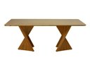 Ver imagem 1 de Mesa de Jantar Orgânica Retangular 200x100 - Castanho Claro
