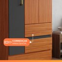Ver imagem 4 de Guarda Roupas Solteiro 3 Portas 2 Gavetas Zoe