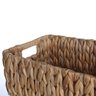 Cesto Organizador Retangular 32cm com Alças de Palha Fibra Natural - Oikos - 2