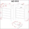 Gaveteiro 4 Gavetas Az1012  - 4