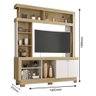 Estante Home Theater Mali Nature Off White - Móveis Leão - 4