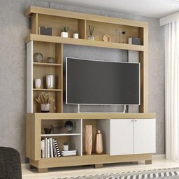Estante Home Theater Mali Nature Off White - Móveis Leão - 2