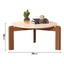 Ver imagem 2 de Mesa De Centro Áustria Moderna Decorativa Sala de Estar - Off White