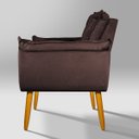 Ver imagem 5 de Kit 2 Poltronas Decorativa Opala para Recepção:marron
