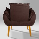 Ver imagem 6 de Kit 2 Poltronas Decorativa Opala para Recepção:marron