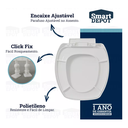 Ver imagem 4 de Assento Vaso Sanitário Modelo Thema Deca Smart Depot com Fechamento Suave Soft Close Branco