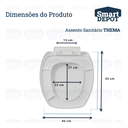 Ver imagem 6 de Assento Vaso Sanitário Modelo Thema Deca Smart Depot com Fechamento Suave Soft Close Branco