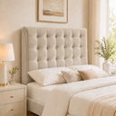 Ver imagem 4 de Cabeceira Ana Estofada Veludo p/ Cama Box Solteiro 90cm Quarto