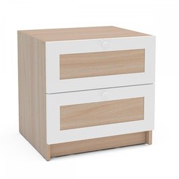 Gaveteiro Comic 2 Gavetas Legno Salinas/Branco - Politorno - 2 Gaveteiro Comic 2 Gavetas Legno Salinas/Branco - Politorno - 2