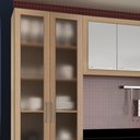 Ver imagem 5 de Armario Cozinha Completo Ditália Aspen 4 Pçs Carvalho/br A48