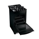 Ver imagem 2 de Fogão De Piso 4 Bocas Mesa De Vidro Brastemp Preto Bivolt