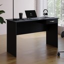 Ver imagem 2 de Mesa de Escritório Home Office Kick 120cm com 01 Gaveta Preto - Desk Design