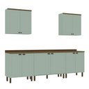 Ver imagem 2 de Armário de Cozinha Genialflex Iluminata 5 Peças Verde Mint