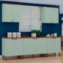 Ver imagem 1 de Armário de Cozinha Genialflex Iluminata 5 Peças Verde Mint