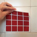 Ver imagem 2 de Saldão - Adesivo Destacável Pastilha para Cozinha Clássica Vermelho 10x10cm Tacolado..