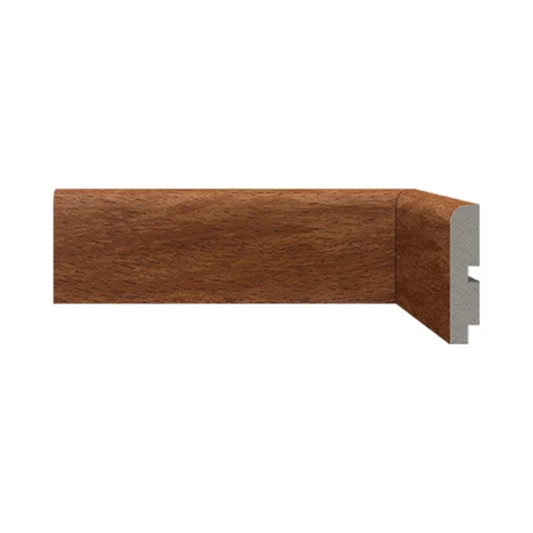 Rodapé Poliestireno 7cm Liso Castanho Escuro 446 Santa Luzia
