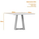 Ver imagem 2 de Mesa Lectus 135 X 135 Ype/off White