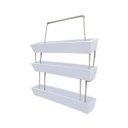 Ver imagem 6 de Kit 3 Vaso Jardim Vertical Horta Floreira 100cm Polietileno BGPLASTICOS V22100JV BRANCO 006