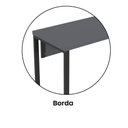 Ver mais imagens de Mesa Escritório 1700x700x750 M170-70pe40tub Grafito-preto