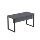 Ver imagem 1 de Mesa Escritório 1700x700x750 M170-70pe40tub Grafito-preto