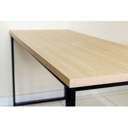 Mesa de Mdf com Pés em Metalon - Tamanho Regular - Dourado - Mobília Express - 4