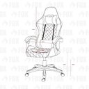 Ver imagem 6 de Cadeira Gamer Fox Racer Rgb com Iluminação Led Azul Ut-c1583l