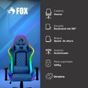 Ver imagem 7 de Cadeira Gamer Fox Racer Rgb com Iluminação Led Azul Ut-c1583l