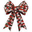 Ver imagem 1 de Kit 12 Enfeites Árvore Natal Laço Decorado Figuras Natalinas 28,5 Cm