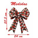 Ver imagem 2 de Kit 12 Enfeites Árvore Natal Laço Decorado Figuras Natalinas 28,5 Cm