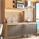 Ver imagem 1 de Cozinha Compacta 120cm com Balcão Cooktop Elegance