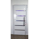 Ver imagem 6 de Porta de Alumínio Frisada Lado Esquerdo 210x80cm Branco Top Esquadrias