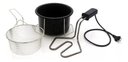 Ver imagem 4 de Fritadeira Elétrica Óleo 1 Litro Tacho Esmaltado 110 ou 220v:110v/1100/preto